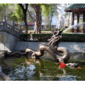 chinese dragon water fountain for hotel decor